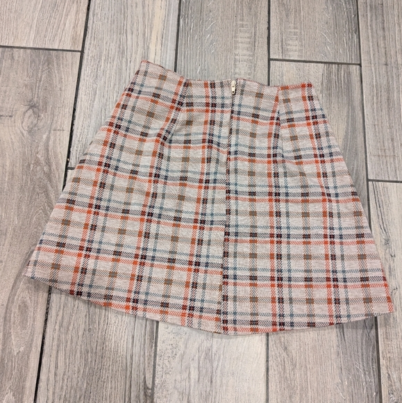 Women's ALTAR'D STATE plaid mini skirt with pockets size XS - Picture 2 of 4